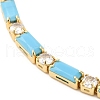 Brass Cubic Zirconia Slider Bracelets BJEW-A138-01G-2