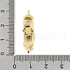 Brass Fold Over Clasps KK-P306-05G-3