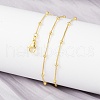 Brass Satellite Chains Necklace for Women X-NJEW-P265-05G-2