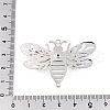 Brass Crystal Rhinestone 3D Bee Connector Charms KKC-T003-03P-3