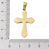 Ion Plating(IP) 304 Stainless Steel Enamel Rhinestone Pendants STAS-Q325-05J-G-3