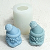 3D Dancing Lion Head DIY Food Grade Silicone Statue Candle Molds PW-WG99762-01-4