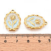 304 Stainless Steel Enamel Pendants STAS-N110-27D-G-3