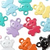 36Pcs 9 Colors Spray Painted Alloy Charms X1-FIND-LS0001-55-4