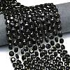 Natural Black Obsidian Beads Strands G-C116-A48-02-1