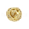 Brass Micro Pave Cubic Zirconia Beads KK-Z095-04G-02-1