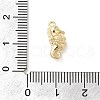 Marine Animal Theme Golden Brass Micro Pave Clear Cubic Zirconia Pendants KK-U031-01G-04-3