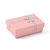 Valentines Day Wife Gifts Packages Cardboard Jewelry Set Boxes with Bowknot and Sponge Inside CBOX-R013-4-4