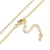Rack Plating Brass Ball Chain Necklaces for Women NJEW-K382-02G-2