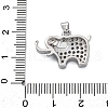 Brass Micro Pave Cubic Zirconia Pendants KK-V009-29G-3