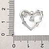Ion Plating(IP) Brass Micro Pave Cubic Zirconia Pendants KK-U042-03P-3