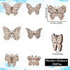 SUNNYCLUE 200Pcs Laser Cut Wood Shapes WOOD-SC0001-75-2