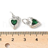 Brass Micro Pave Cubic Zirconia Pendants KK-U067-10P-07-3