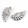 Tarnish Resistant 201 Stainless Steel Wing Pendants STAS-Q192-27-1