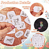 80 Patterns Non-woven Fabrics Water-soluble Embroidery Aid Drawing Sketch DIY-TAC0100-011-3