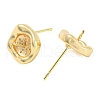 Brass Stud Earring Finding X-KK-L208-49G-2