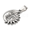 316 Surgical Stainless Steel Pendants STAS-E212-132AS-2