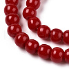 Opaque Solid Color Glass Beads Strands GLAA-T032-P4mm-10-3