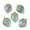 Natural Amazonite Pendants G-U019-01G-04-1
