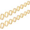 Unicraftale 16Pcs 8 Size 201 Stainless Steel Grooved Finger Ring for Men Women RJEW-UN0002-37-9