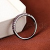 Brass Micro Pave Cubic Zirconia Finger Rings for Women FS-WG59B22-17-2