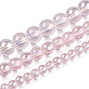 Electroplate Transparent Glass Beads Strands X-GLAA-T032-T8mm-AB10-4