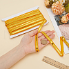 Sparkle Polyester Lace Ribbons OCOR-WH0090-67C-3