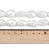Electroplate Porcelain Imitation Pearl Beads Strands BSHE-Z009-08-5