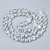 Electroplate Glass Beads Strands EGLA-N008-005-A01-2