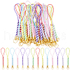 Gorgecraft 42pcs 7 Colors Braided Nylon Cord Mobile Straps FIND-GF0006-62-1