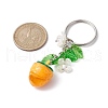 Fruits & Leaf Acrylic Pendant Keychain KEYC-JKC00680-02-3