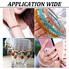 8 Strands 8 Colors Electroplate Transparent Glass Beads Strands EGLA-TA0001-37-8