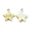 Opaque Resin Pendants RESI-J023-13C-1