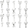 100Pcs 10 Styles Tibetan Style Alloy Pendants TIBEP-CJ0002-36-1