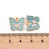 Light Gold Plated Alloy Enamel Pendants FIND-Q100-04KCG-01-3
