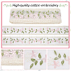 15 Yards Polyester Embroidery Flower Lace Ribbon OCOR-WH0078-223-5