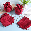 Beebeecraft 6Pcs Velvet Drawstring Pouches ABAG-BBC0001-19C-4