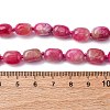 Natural Dyed Malaysia Jade Tumble Stone Nuggets Beaded Long Necklaces for Women NJEW-F340-A04-5