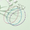 3Pcs 3 Color Glass Seed Beaded Necklaces Set NJEW-JN04334-2