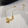 304 Stainless Steel Chain Anklets with Brass Charms WGE11C3-02-1