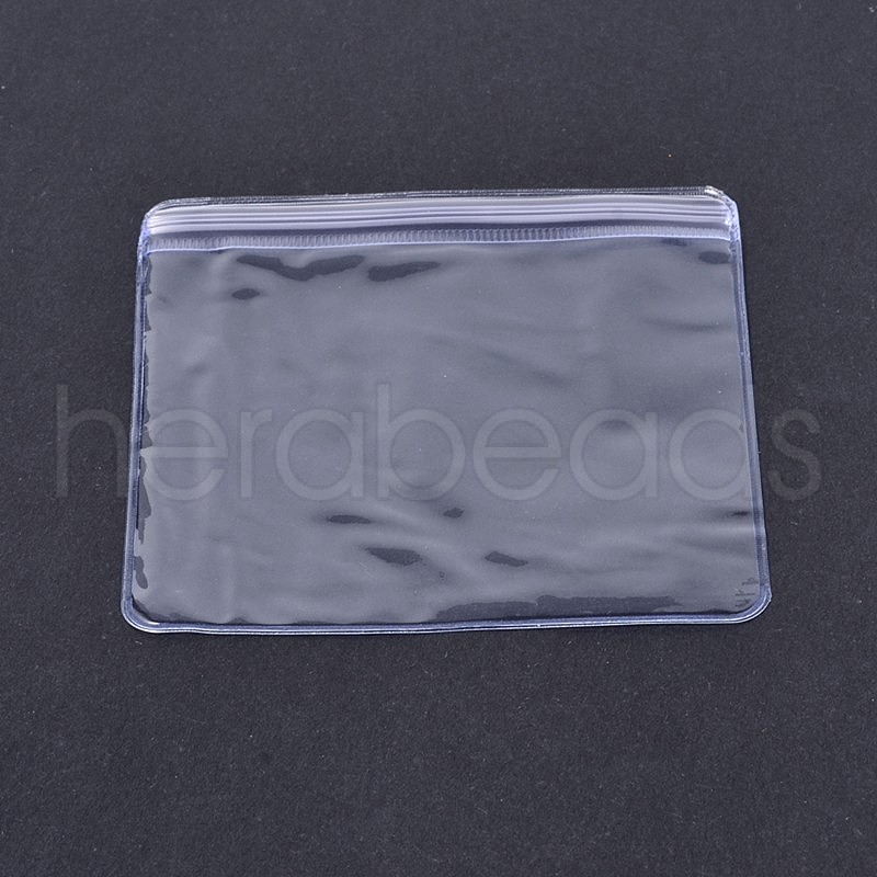 Wholesale 1 Bag Rectangle PVC Zip Lock Bags for Handcrafted Bracelets