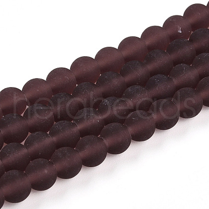 Transparent Glass Beads Strands GLAA-T032-T6mm-MD19-1