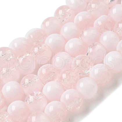 Crackle Glass Beads Strands GLAA-U001-8mm-12-1