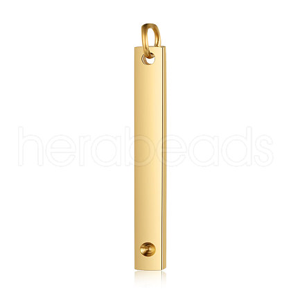 201 Stainless Steel Pendant Rhinestone Settings STAS-S105-T607D-2-3.7-1