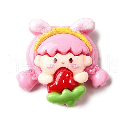 Cute Opauqe Resin Cabochon CRES-I040-01A-1