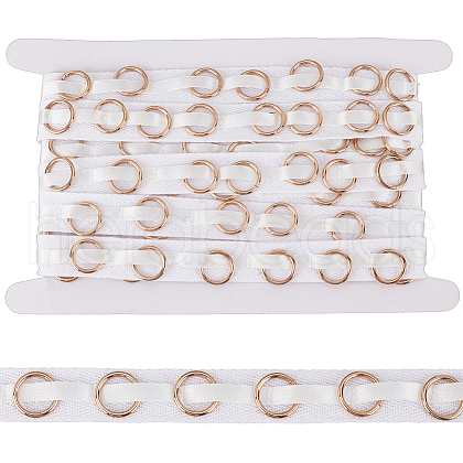 Olycraft 5 Yards Cotton Sewing Tape with Metal Ring DIY-OC0012-98-1