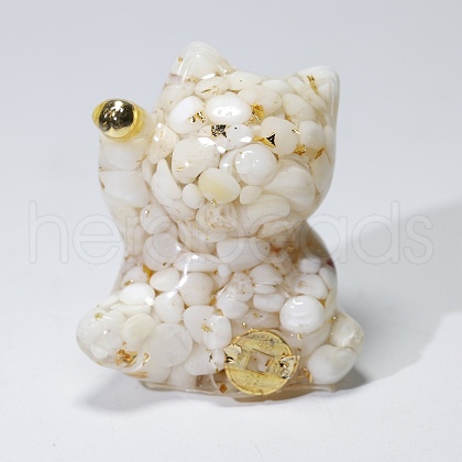 Resin Craft Display Decorations DJEW-PW0021-29G-34-1