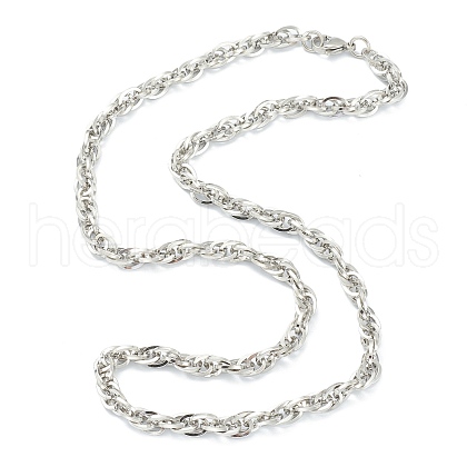 304 Stainless Steel Rope Chain Necklaces NJEW-I245-07E-P-1