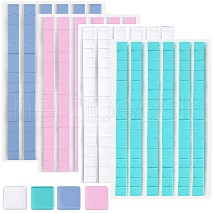 CRASPIRE 4Pcs 4 Colors Reusable Nail Art Plasticine Clay MRMJ-CP0001-25-1