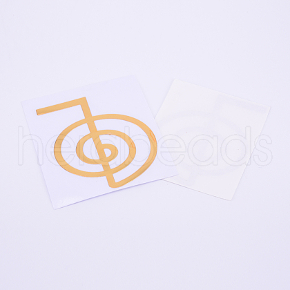 Self Adhesive Brass Stickers DIY-TAC0005-38G-4cm-1